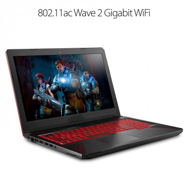  TUF Thin & Light Gaming Laptop PC (FX504) 15.6” Full HD, 8th-Gen Intel Core i5-8300H (up to 3.9GHz), GeForce GTX 1050 2GB, 8GB DDR4 2666 MHz, 1TB FireCuda SSHD, Windows 10 64-bit - FX504GD-ES51