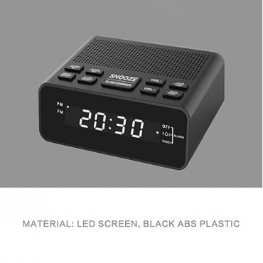 Alarm Clock Radio, Digital FM Radio Alarm Clock for Bedroom 