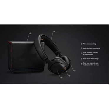 Active Noise Cancelling On-Ear Wireless Bluetooth Headphone, Black (04092138)