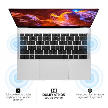 i MateBook X Pro Signature Edition Thin & Light Laptop, 13.9" 3K Touch, 8th Gen i5-8250U, 8 GB RAM, 256 GB SSD, 3:2 Aspect Ratio, Office 365 Personal Included, Mystic Silver - Mach-W19B