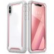 iPhone XS Max Case,   Full-Body Rugged Clear Bumper Case with Built-in Screen Protector for iPhone XS Max 6.5 Inch (2018 Release) (Pink)