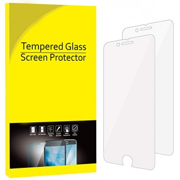 Screen Protector for Apple iPhone 8 and iPhone 7, 4.7-Inch, Tempered Glass Film, 2-Pack